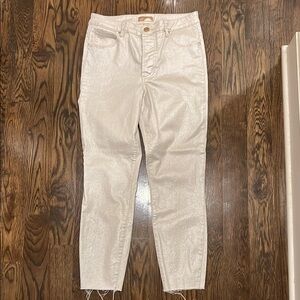 Kut from Kloth- Women's Gold Shimmer skinny Jeans